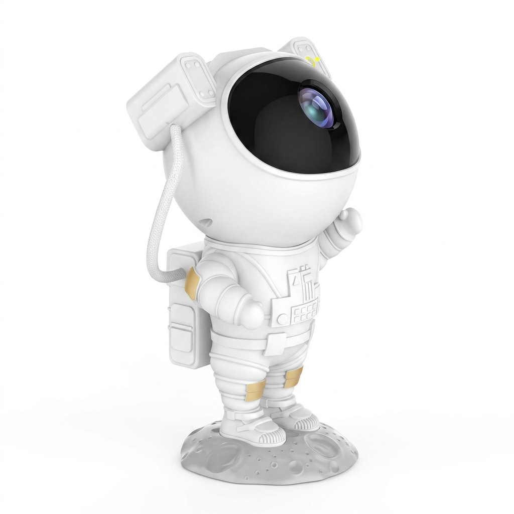 Luminária Astronauta Projetor Lua e Galáxia com Estrelas, Bluetooth e Caixa de Som Integrada — imagem 2