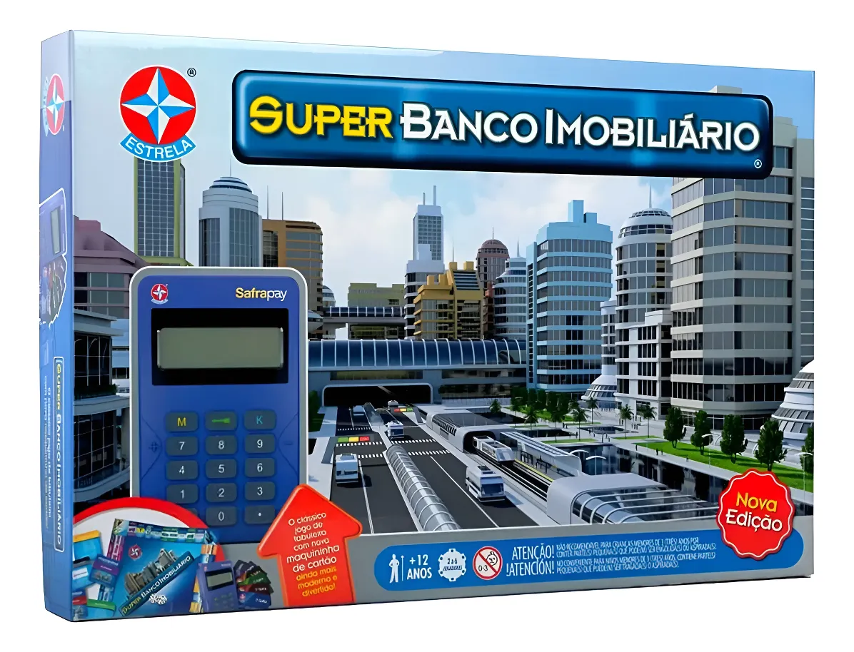 Jogo Super Banco Imobiliário Original Estrela Com Maquininha