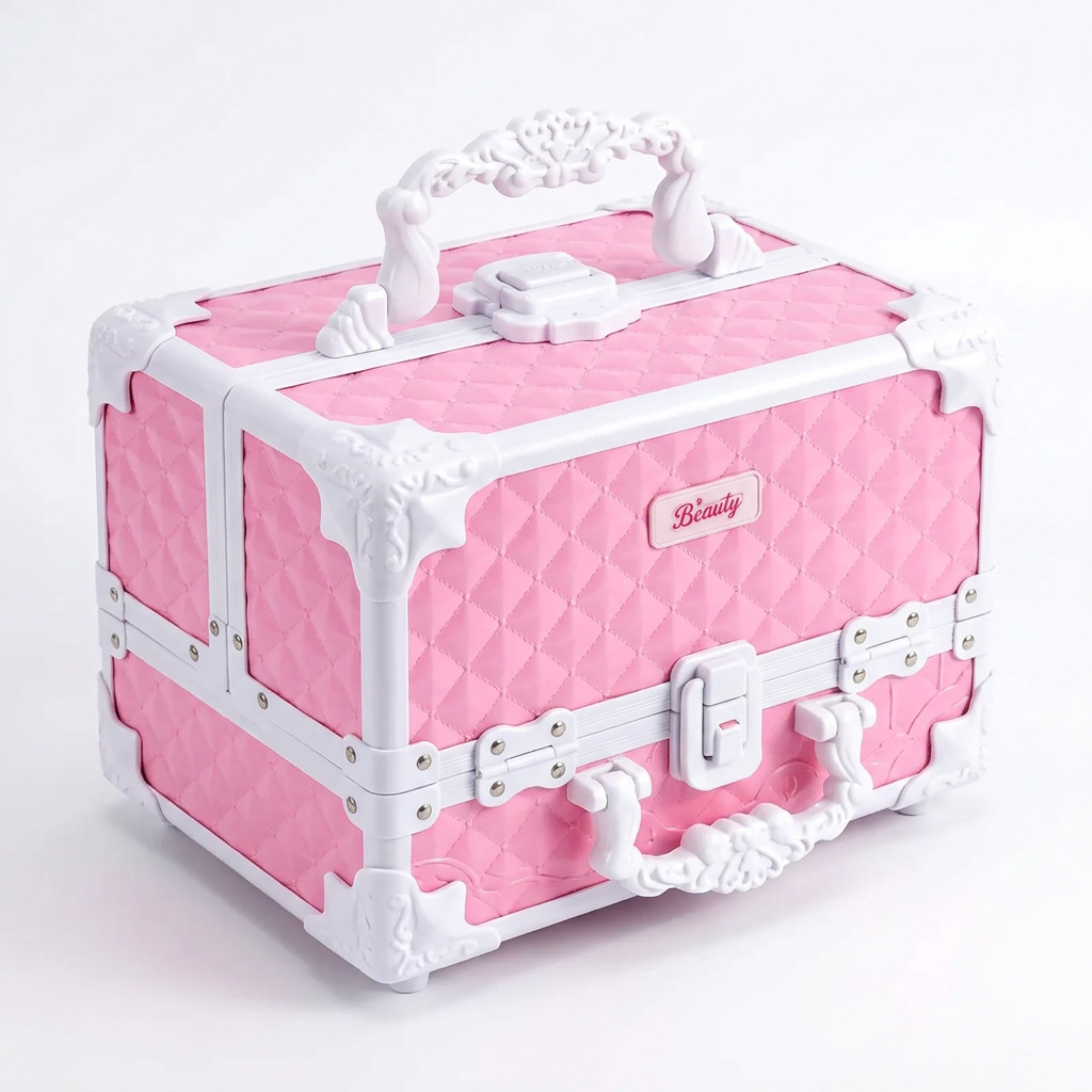 Conjunto De Maquiagem Com Maleta Infantil Lavável Presente — imagem 2