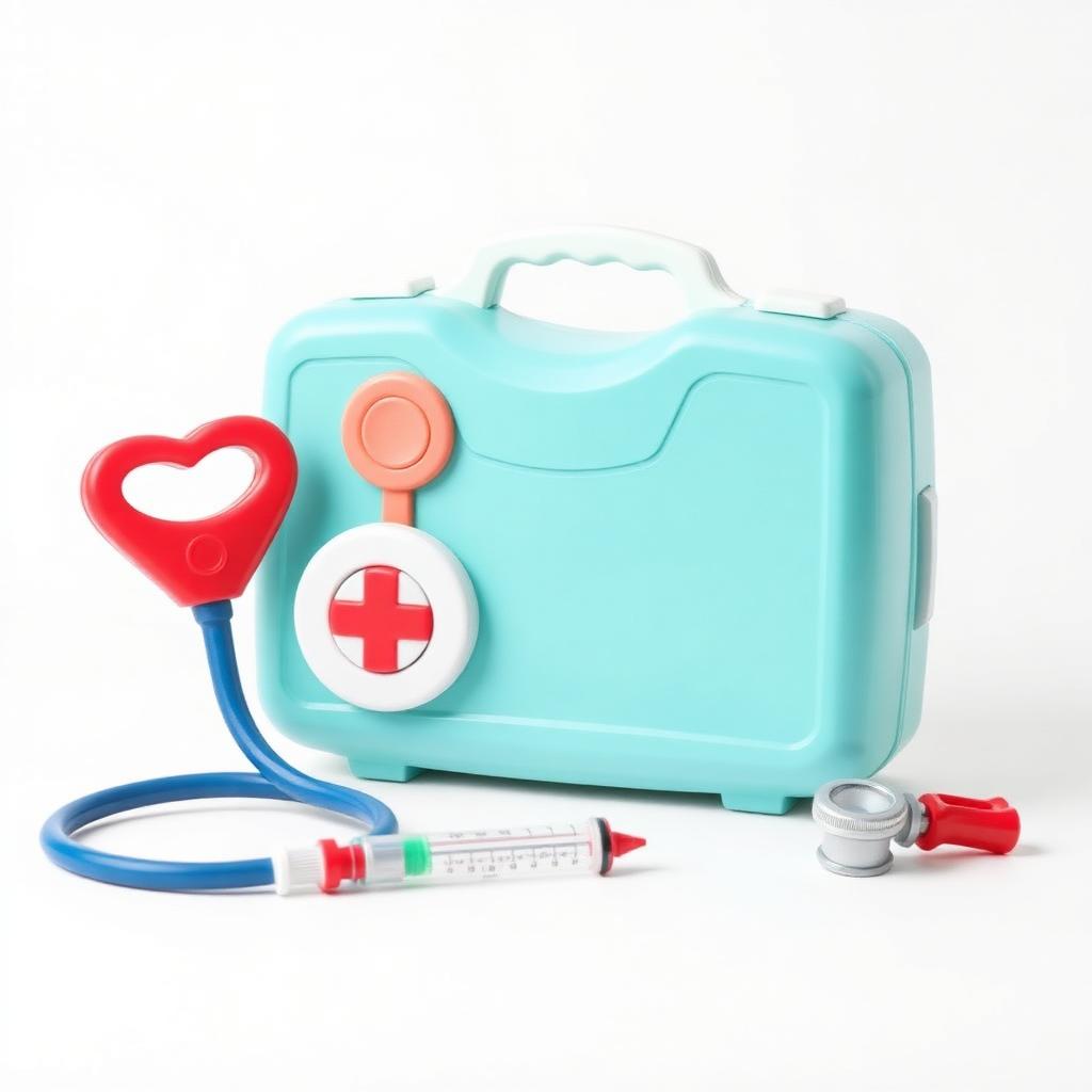 Kit de Médico Infantil com Maleta e Estetoscópio