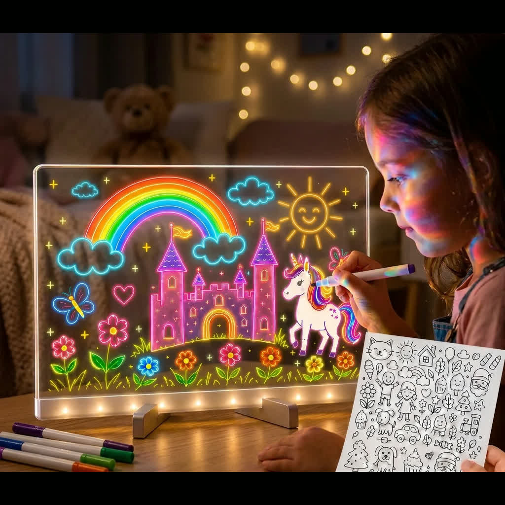Lousa Mágica Infantil Luz Led Neon — imagem 3
